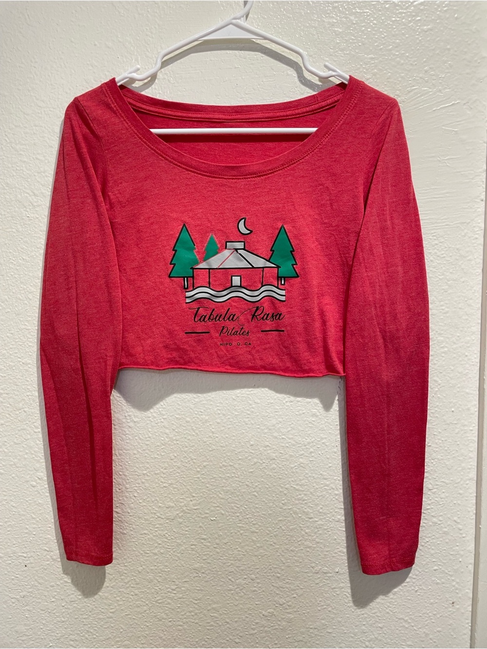 🌙🌲 Tabula Rasa Pilates Long Sleeve Yurt Crop Top XS